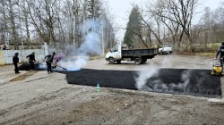 Завершение работ по асфальтировке